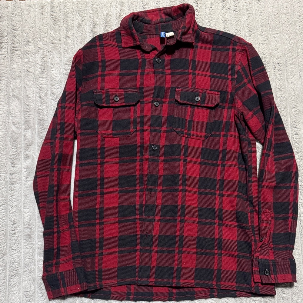 H&M Red and Black Plaid Shirt